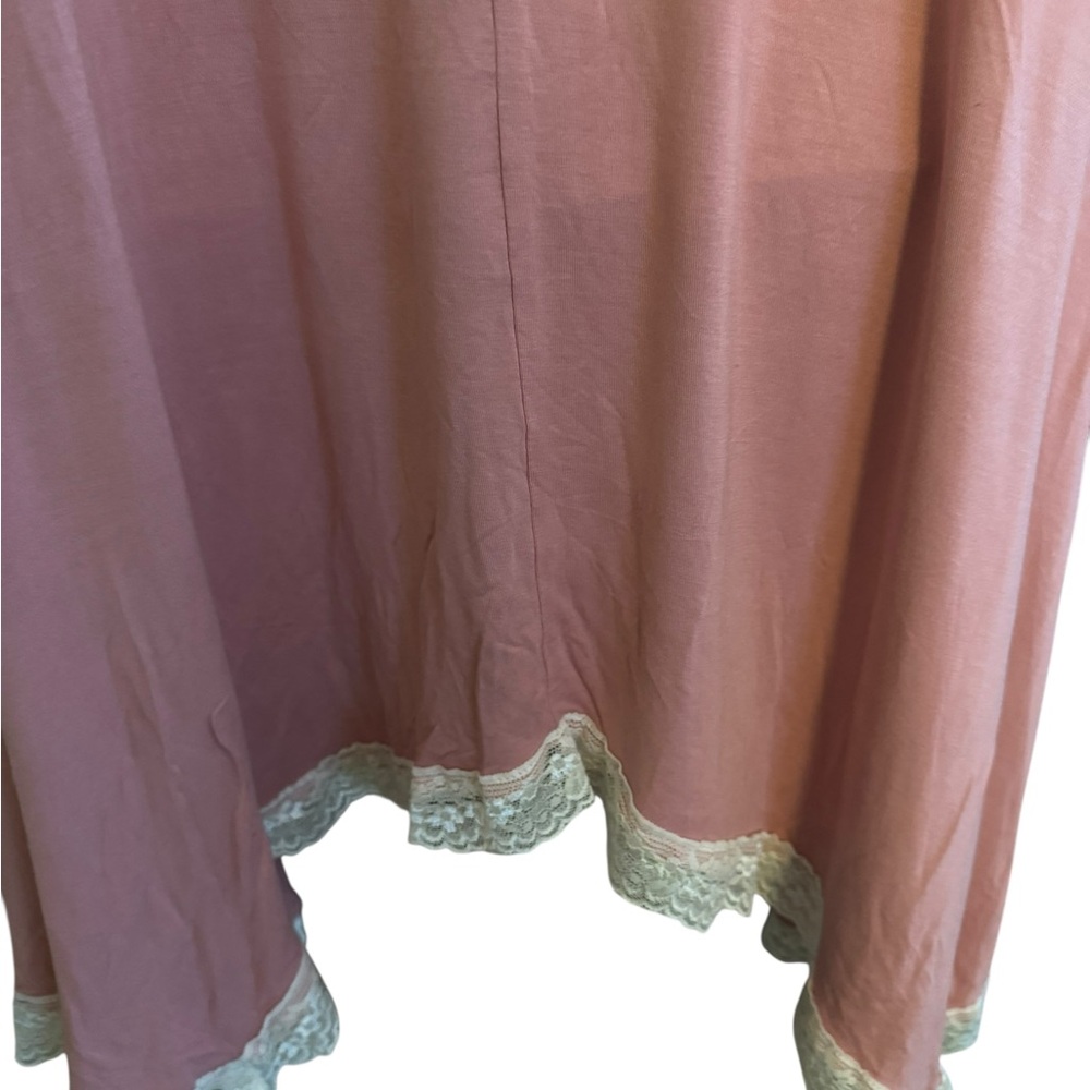 POL Elegant Pink Lace Trim Dress - Picture 7 of 9